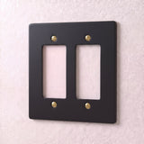 Night Black with Brass::2 Gang