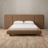 Boucle Toffee — Extended Headboard