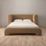 Boucle Toffee — Full Height Headboard