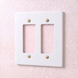 White with Brass::2 Gang