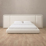 Performance Leather Off White — Extended Headboard