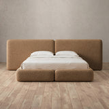 Boucle Toffee — Extended Headboard
