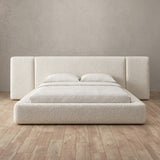 Boucle Off White — Extended Headboard