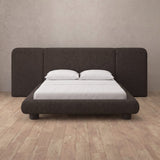 Linen Blend Truffle — Extended Headboard