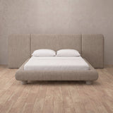 Linen Blend Taupe — Extended Headboard