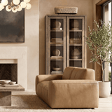 American Leather Sofa 3 Seater (108")