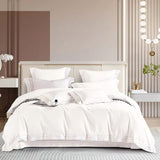 Luxxe White Duvet Cover Set (Long-staple Sateen Cotton)