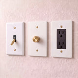 White with Brass