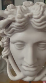 Medusa White Head Sculpture