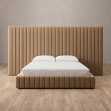 Boucle Toffee — Full Height Headboard