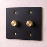 Night Black with Brass::2 Gang