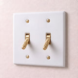 White with Brass::2 Gang