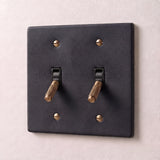 Night Black with Brass::2 Gang