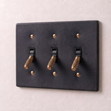 Night Black with Brass::3 Gang