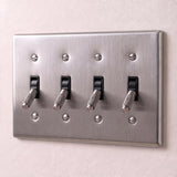 Stainless Steel::4 Gang