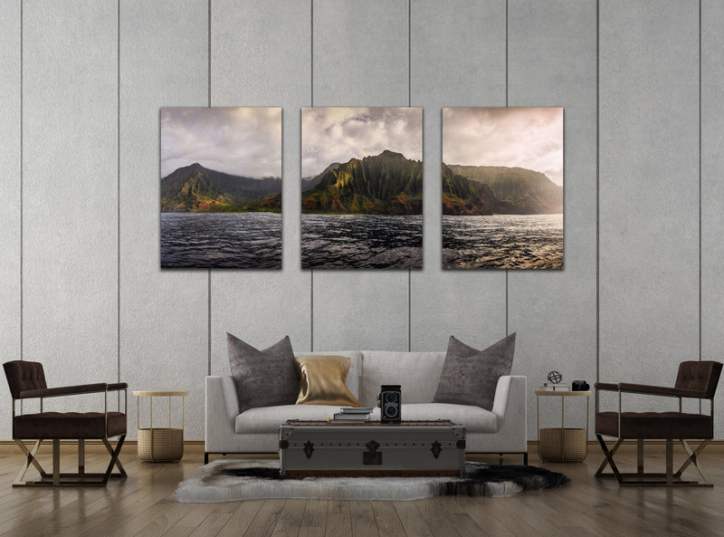 Panoramic View of Mountain Stretched Canvas