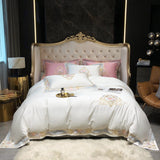 Prarie White Duvet Cover Set (Long-staple Sateen Cotton)