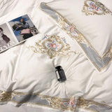 Prarie White Duvet Cover Set (Long-staple Sateen Cotton)