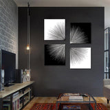 Light in Contrast 4 Piece Stretched Canvas