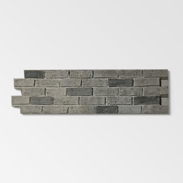 Faux Grey Brick Wall Panel