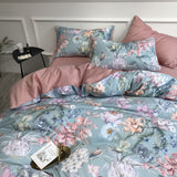 Sunset Blues Duvet Cover Set (Long-staple Sateen Cotton)