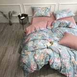 Sunset Blues Duvet Cover Set (Long-staple Sateen Cotton)