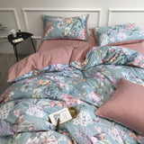 Sunset Blues Duvet Cover Set (Long-staple Sateen Cotton)