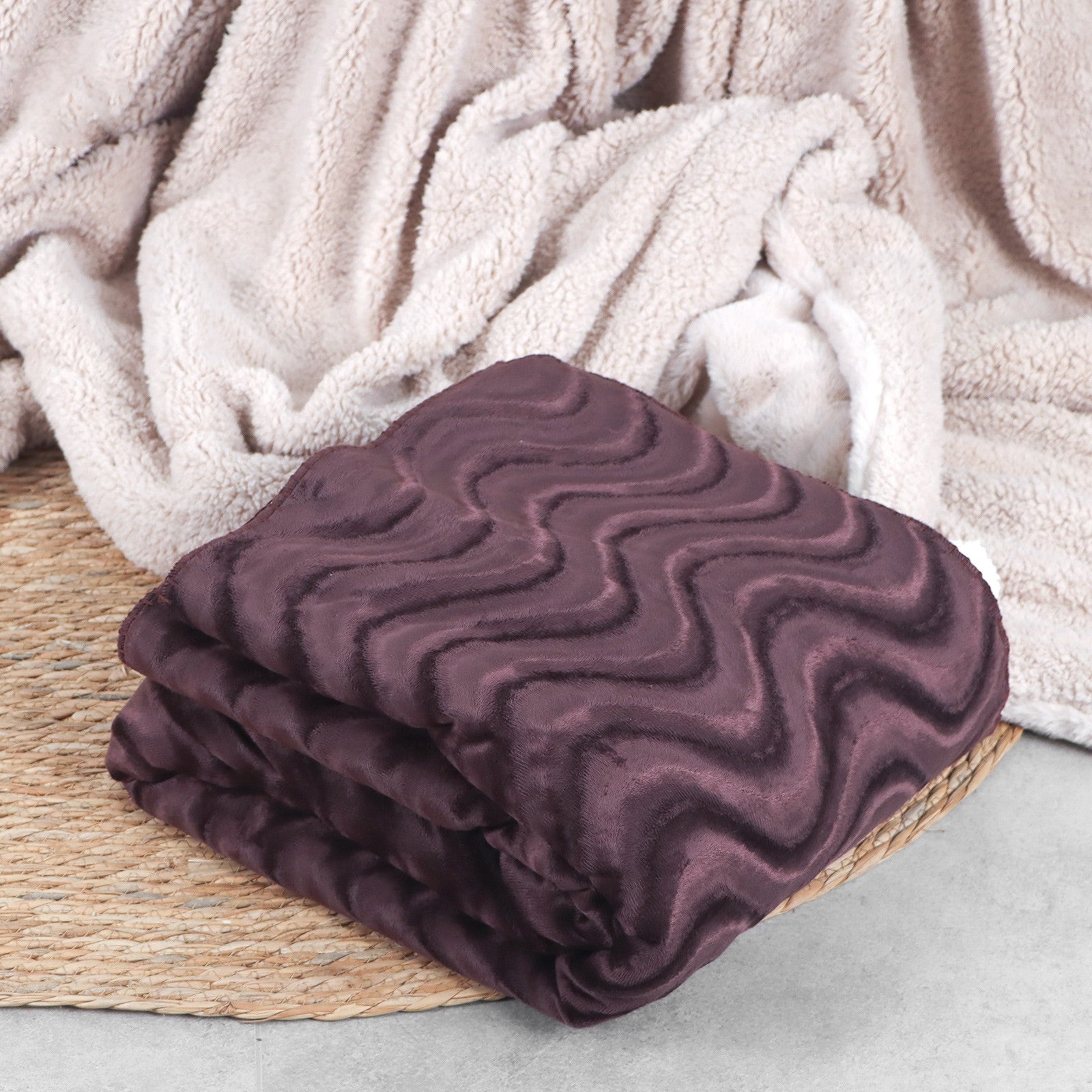 Mauve discount throw blanket