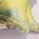 Mandarin Lime Green Duvet Cover Set (Long-staple Sateen Cotton)