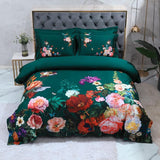 Emerald Green Duvet Cover Set (Long-staple Sateen Cotton)