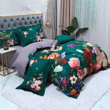 Emerald Green Duvet Cover Set (Long-staple Sateen Cotton)