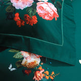 Emerald Green Duvet Cover Set (Long-staple Sateen Cotton)