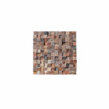 Rubix 3D Wood Wall Panel - Brown Tones (Set of 4 or 12)