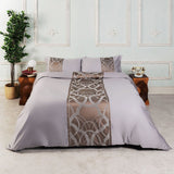 Chain of Luxury Grey Duvet Cover Set (Long-staple Sateen Cotton)