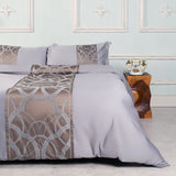 Chain of Luxury Grey Duvet Cover Set (Long-staple Sateen Cotton)