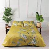 Tranquility Yellow Duvet Cover Set (Long-staple Sateen Cotton)