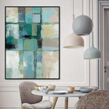 Teal of Art Stretched Canvas