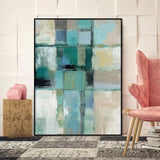 Teal of Art Stretched Canvas