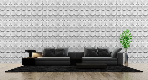 Quadra Circle PVC Wall Panel (Set of 12)