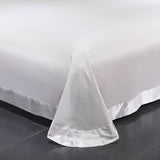 Platinum Falls Off White Duvet Cover Set (Long-staple Sateen Cotton)