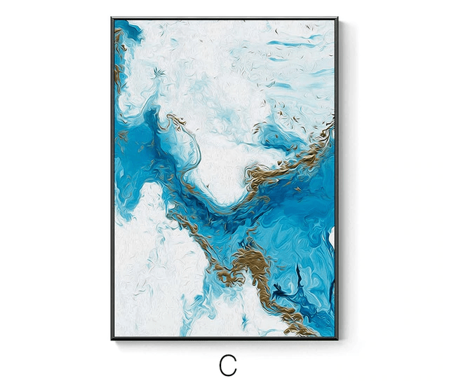 Stroke of Blue Stretched Canvas