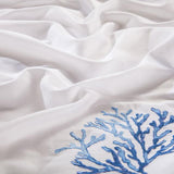 Blue Coral Duvet Cover Set (Egyptian Cotton)