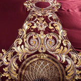Golden Fier Red And Gold Duvet Cover Set (Long-staple Sateen Cotton)