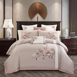 Sakura Bloom Duvet Cover Set (Long-staple Sateen Cotton)