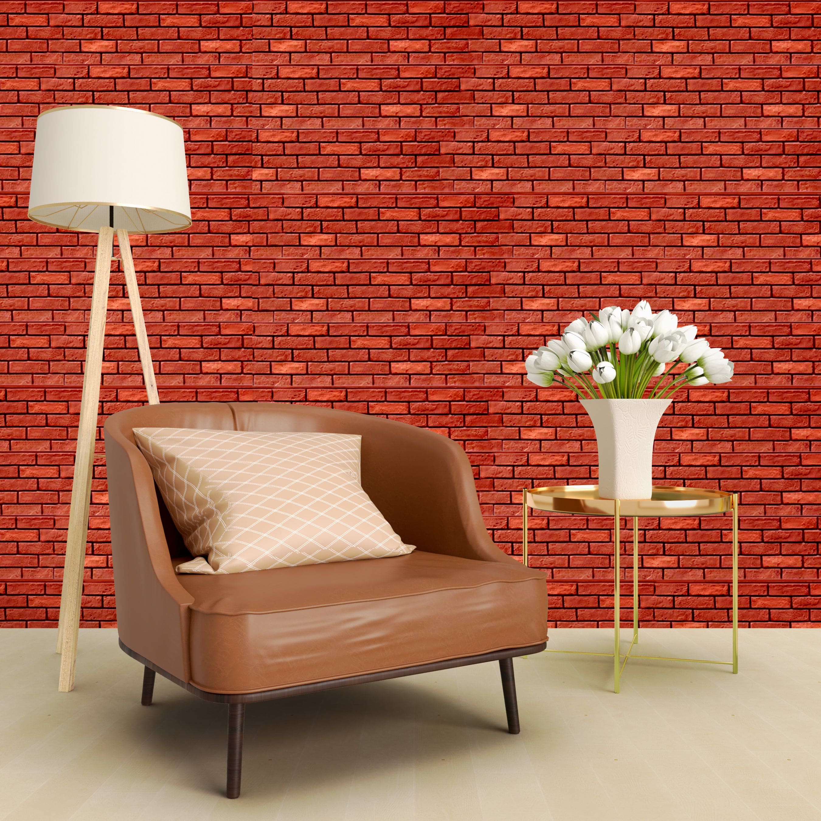 Faux Red Brick Wall Panel – Articture