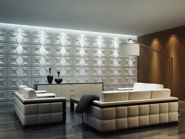Lily Square 3D Wall Panel