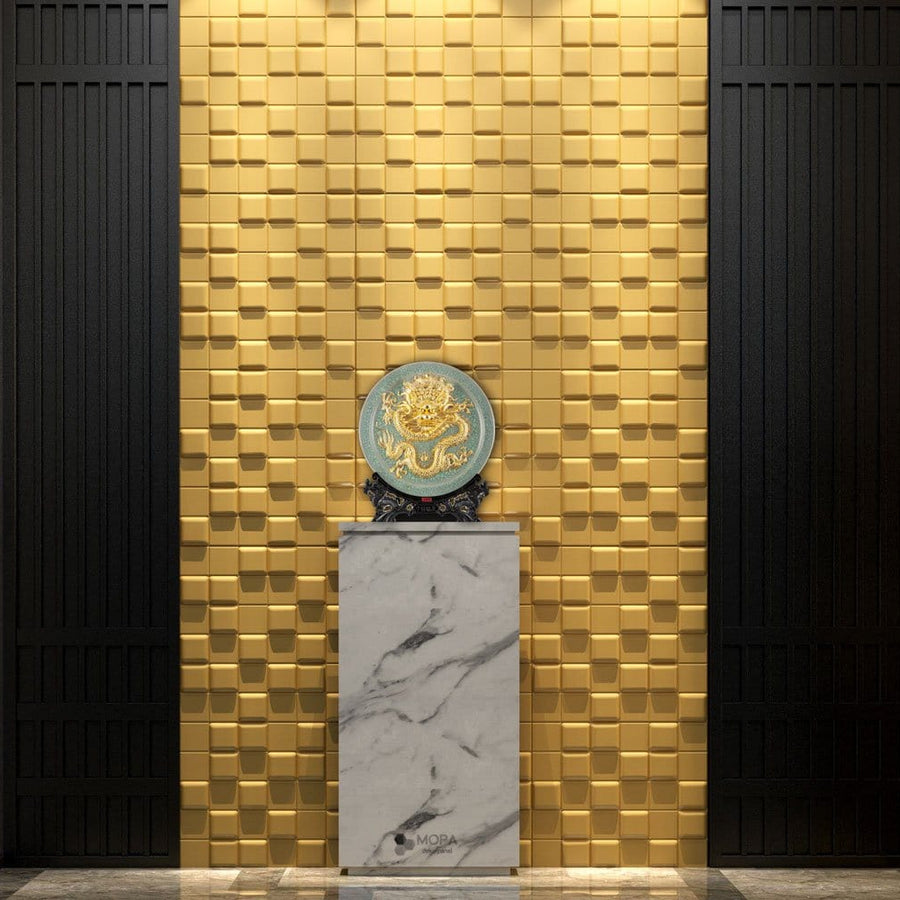 Tetris Square 3D Leather Wall Panel