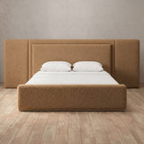 Boucle Toffee — Extended Headboard