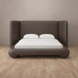 Performance Leather Truffle — Extended Headboard