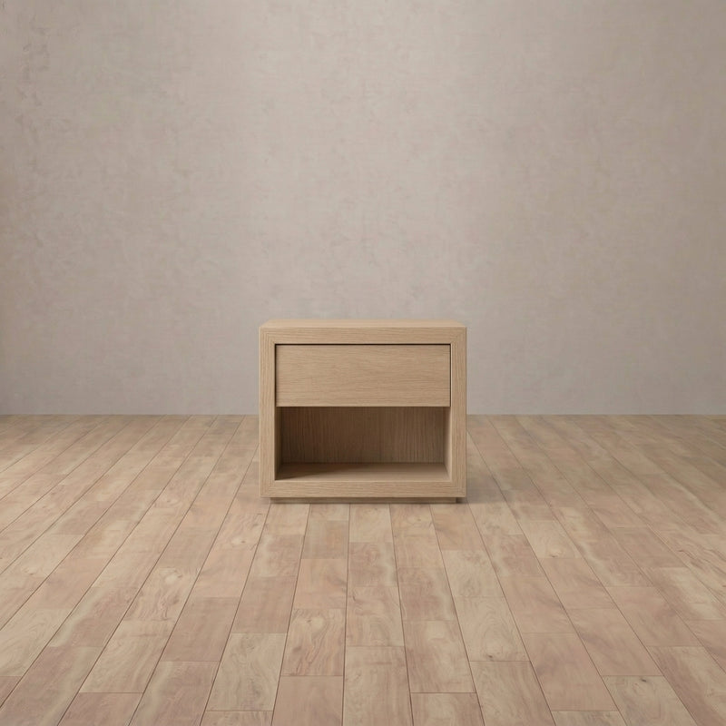 Euclid Nightstand — White Oak